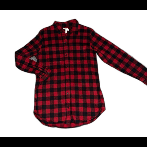 LL Bean Scotch Plaid Flannel Shirt Relaxed Fit Size Small - Picture 1 of 7